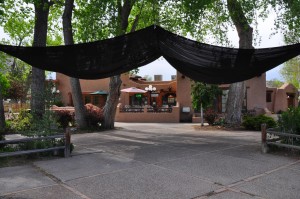 The Deck overlooks the Arkansas River in front of the Coyote Grille Restaurant.